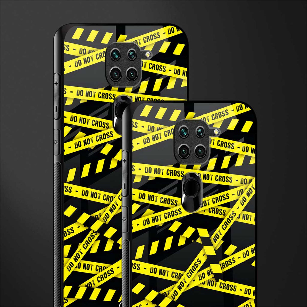 do not cross warning glass case for redmi note 9 image-2