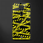 do not cross warning glass case for redmi note 9 image