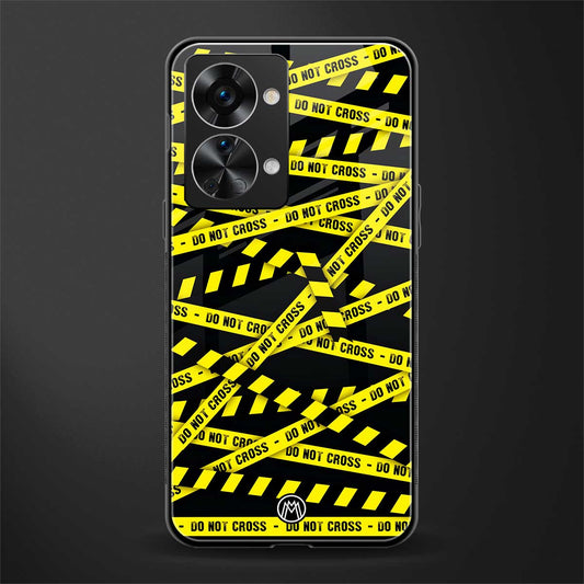 do not cross warning glass case for phone case | glass case for oneplus nord 2t 5g