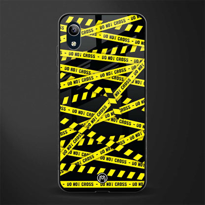 do not cross warning glass case for vivo y1s without fingerprint image