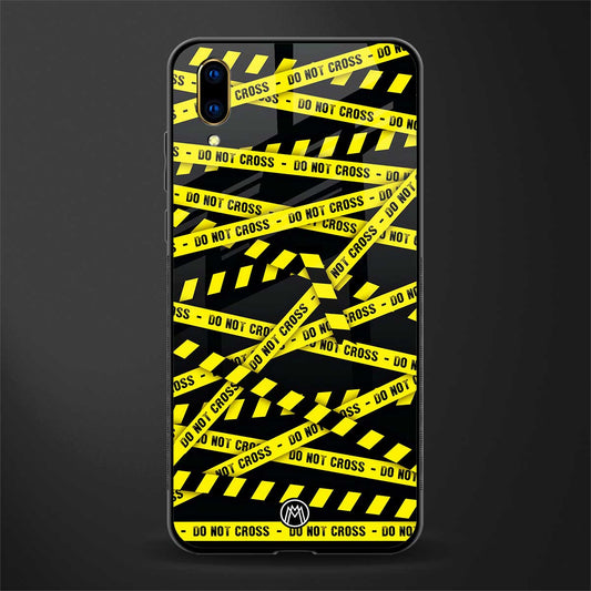 do not cross warning glass case for vivo v11 pro image
