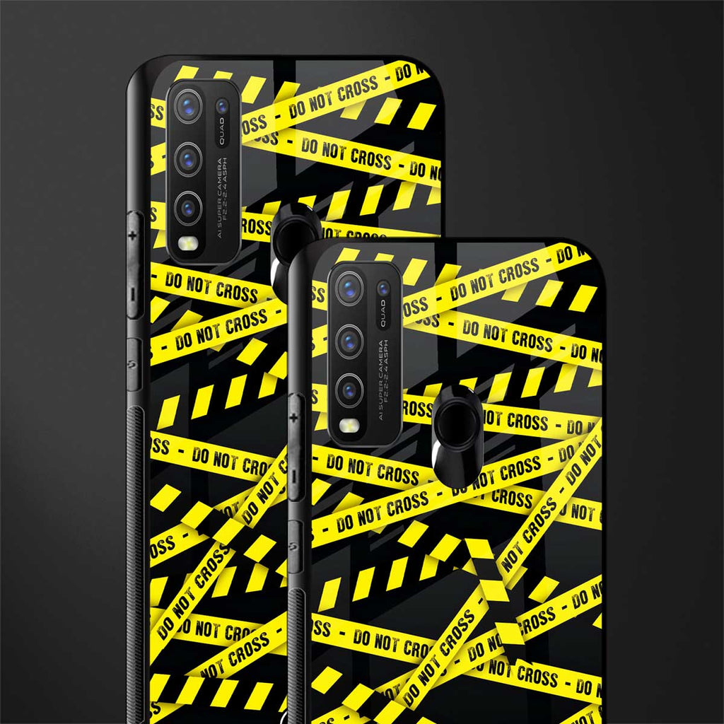 do not cross warning glass case for vivo y30 image-2