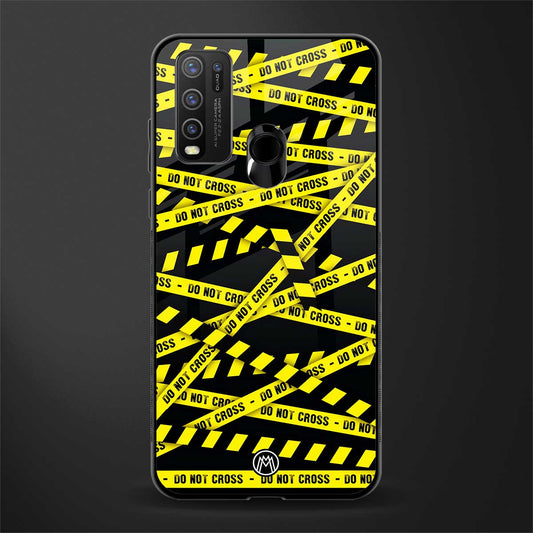 do not cross warning glass case for vivo y30 image