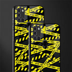 do not cross warning glass case for samsung galaxy a21s image-2