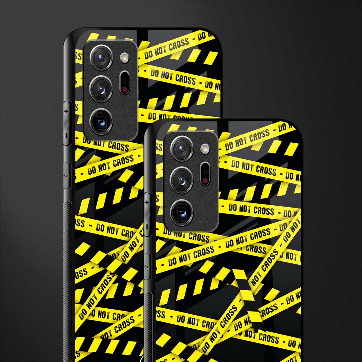 do not cross warning glass case for samsung galaxy note 20 ultra 5g image-2