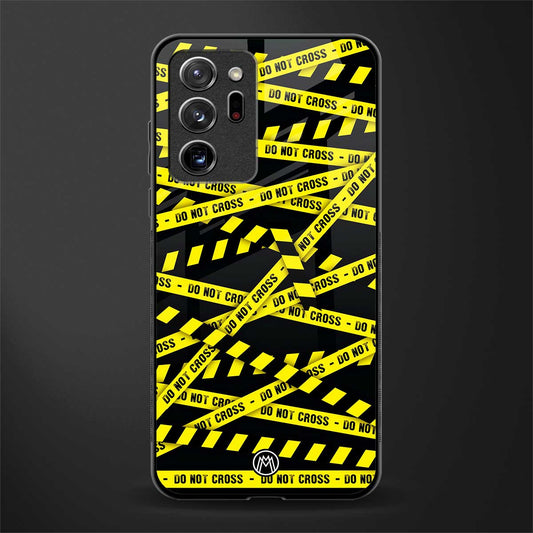 do not cross warning glass case for samsung galaxy note 20 ultra 5g image
