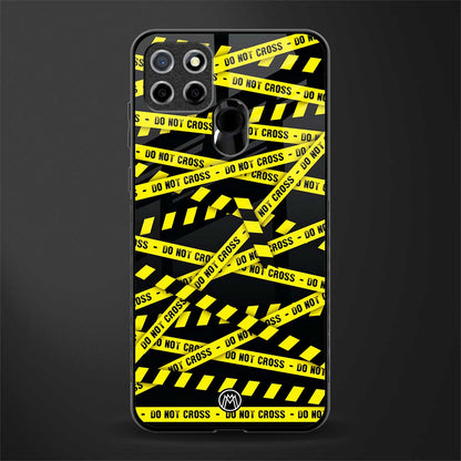 do not cross warning glass case for realme narzo 20 image
