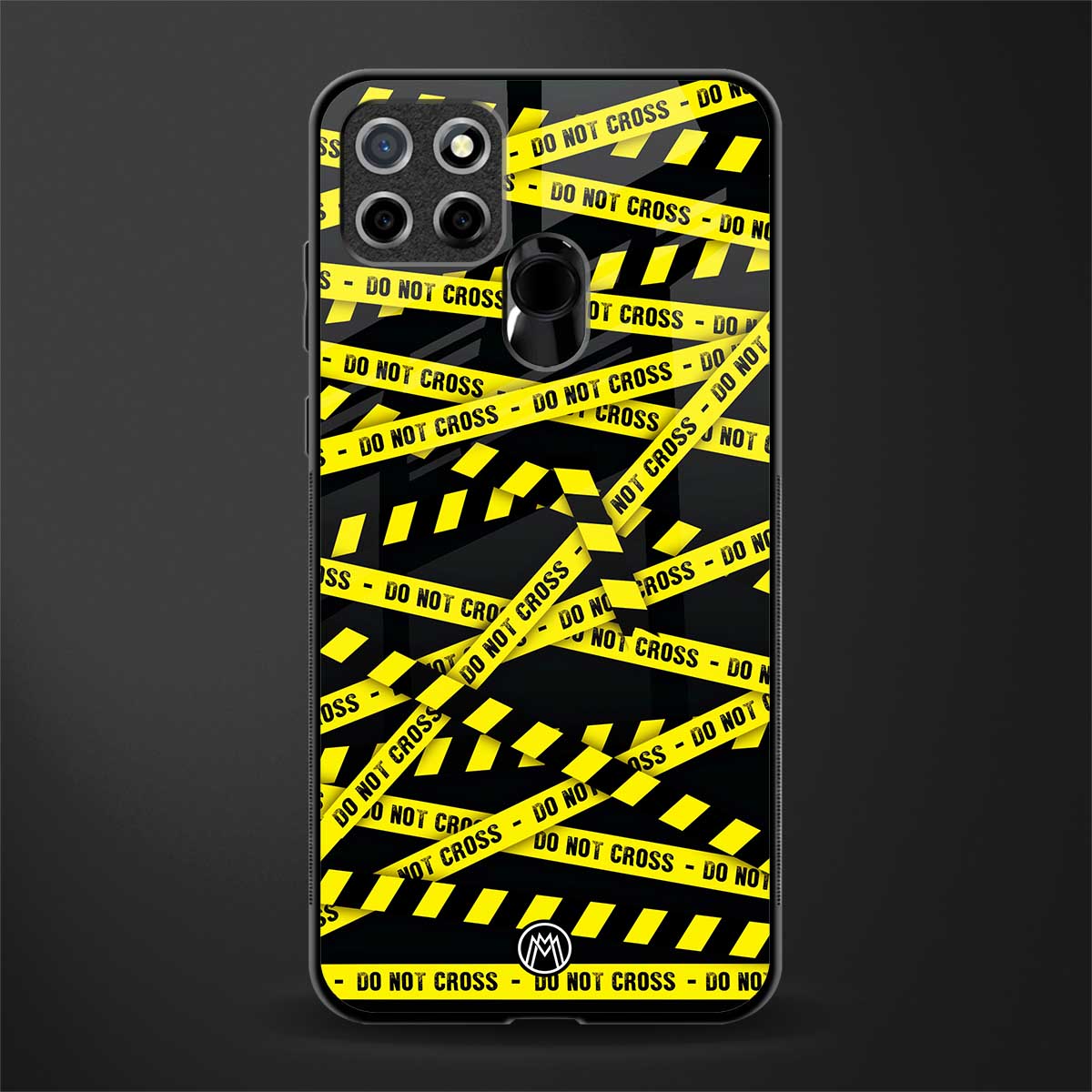 do not cross warning glass case for realme narzo 30a image