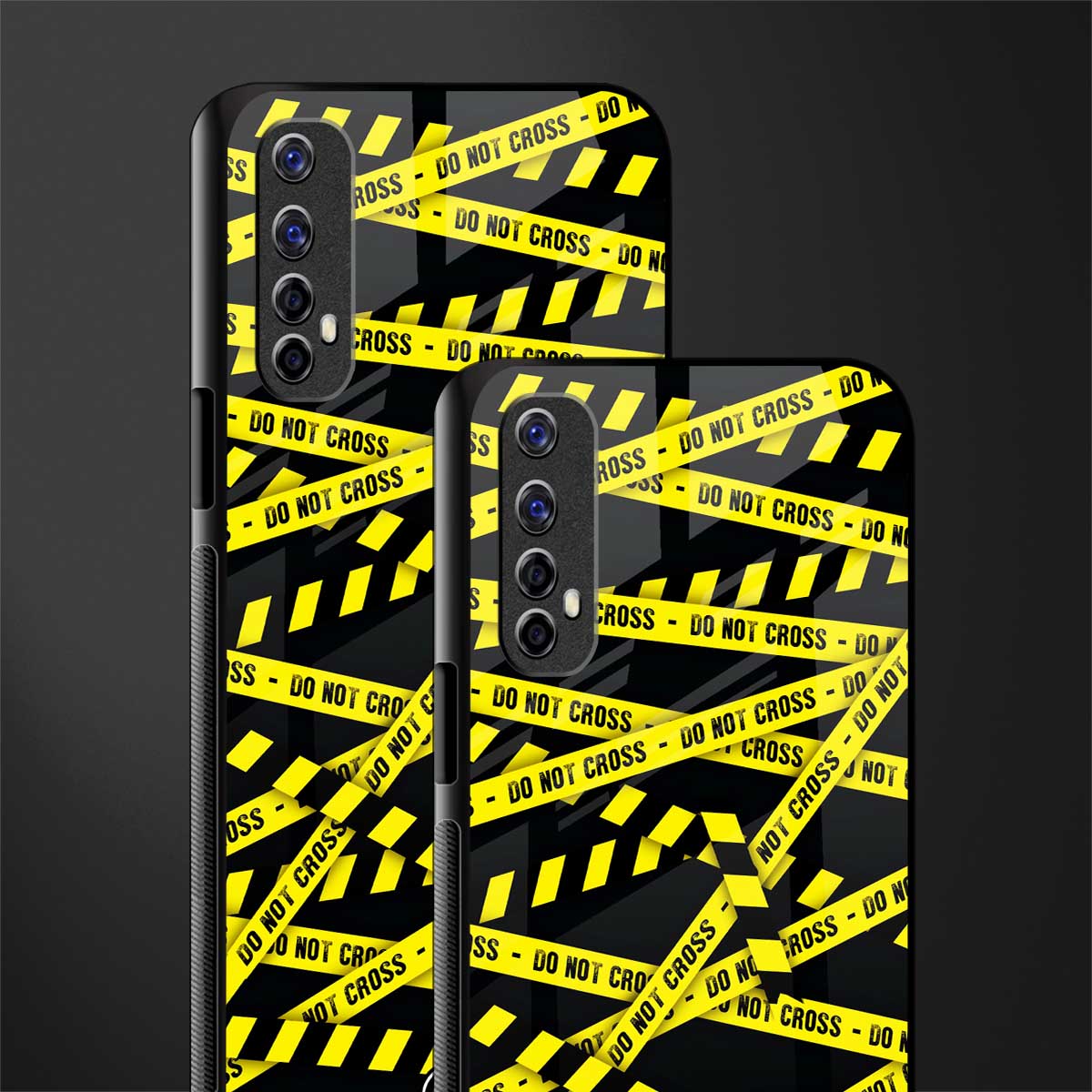 do not cross warning glass case for realme 7 image-2