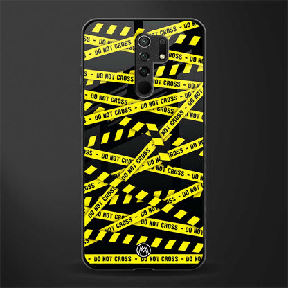 do not cross warning glass case for poco m2 image