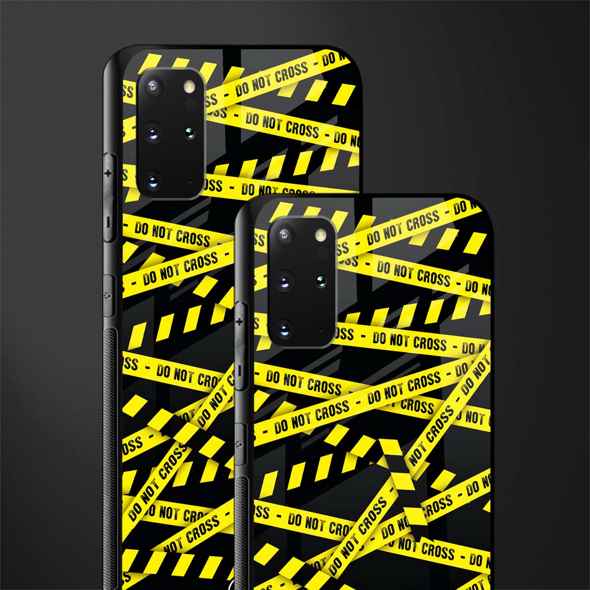 do not cross warning glass case for samsung galaxy s20 plus image-2