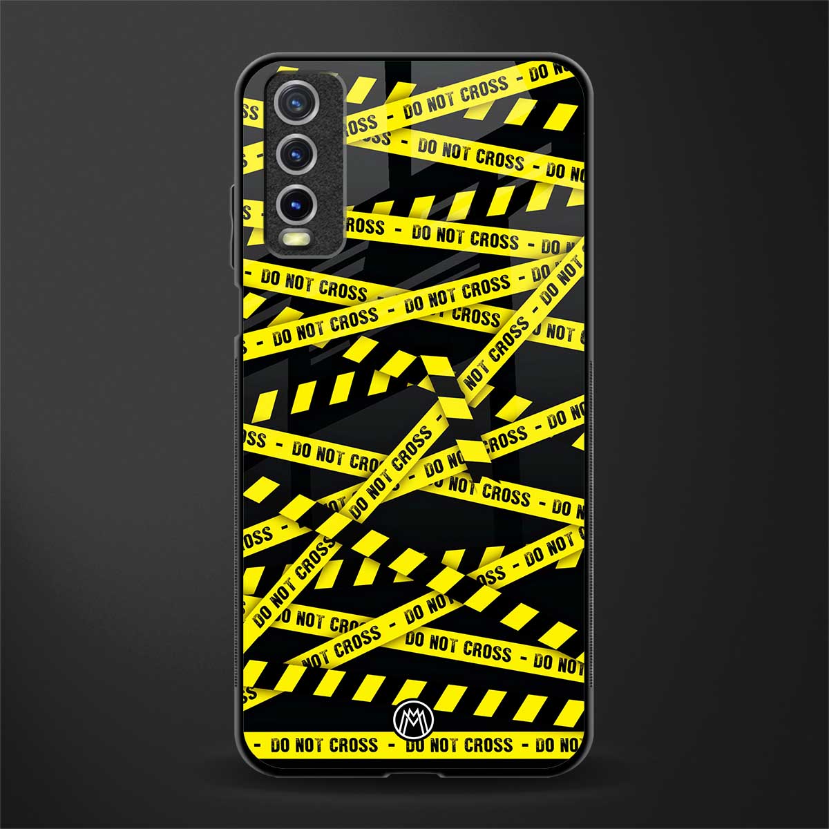 do not cross warning glass case for vivo y20i vivo y20t image