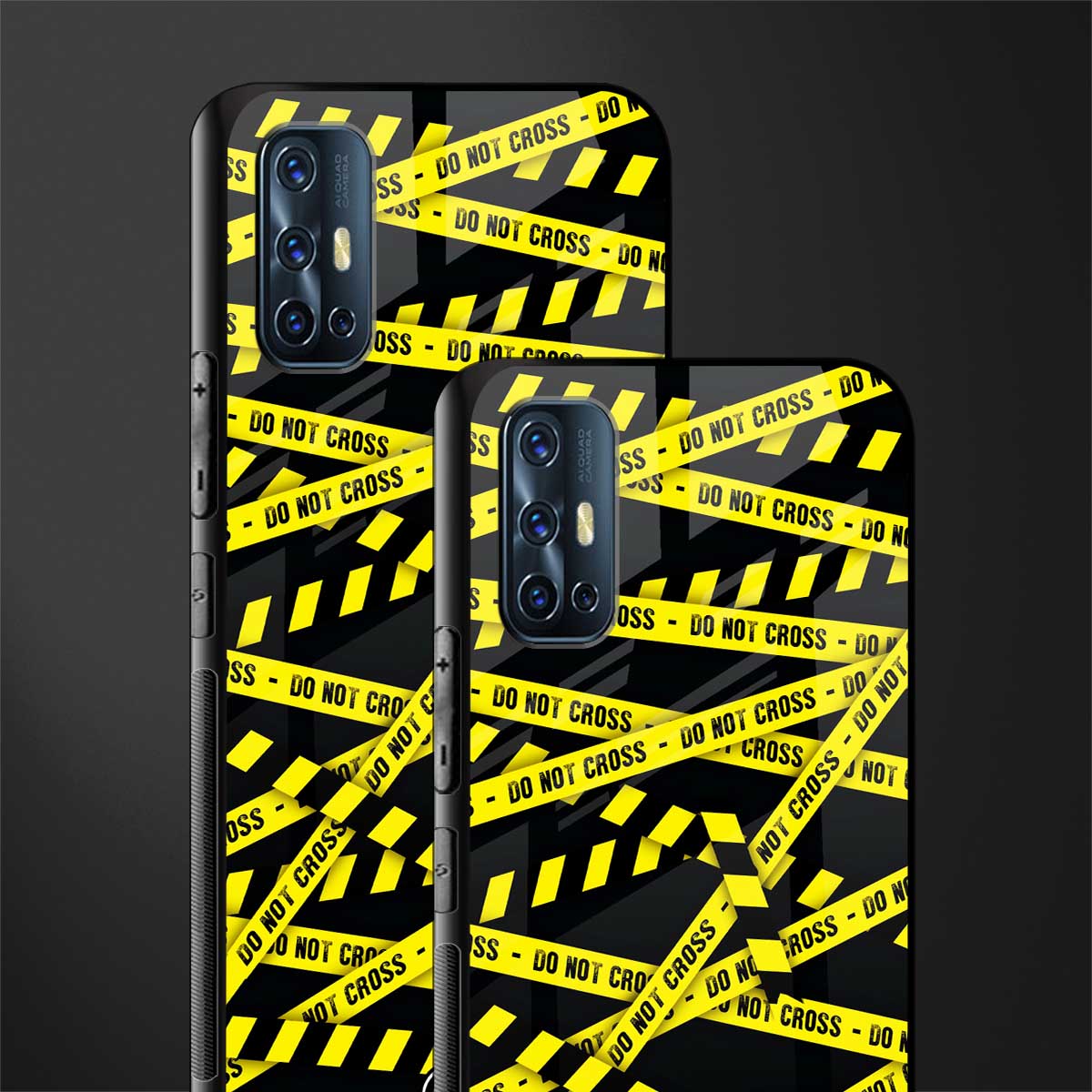 do not cross warning glass case for vivo v17 image-2