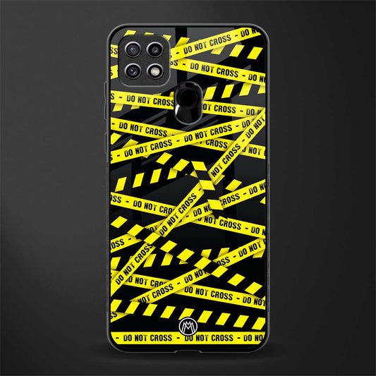 do not cross warning glass case for oppo a15s image