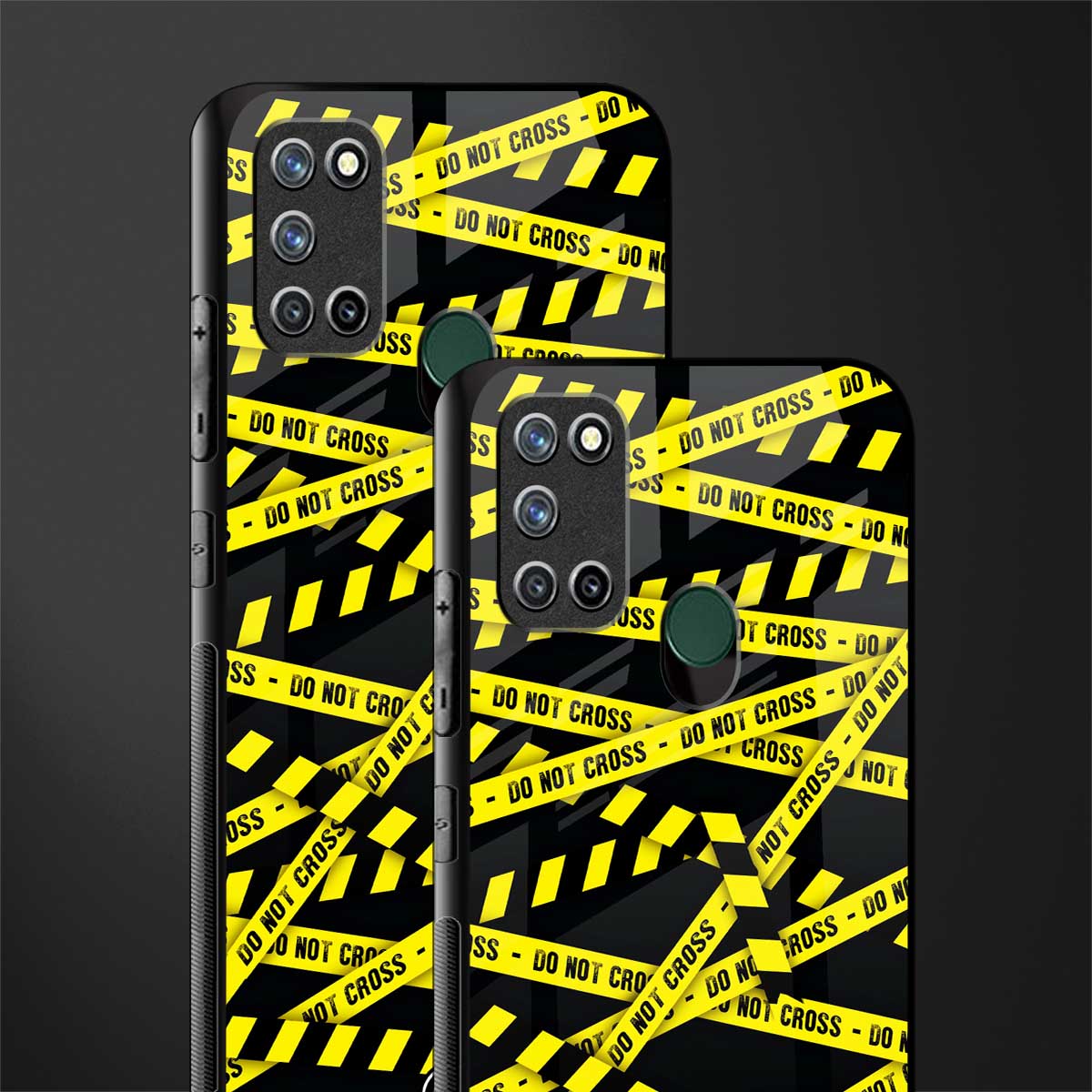 do not cross warning glass case for realme 7i image-2