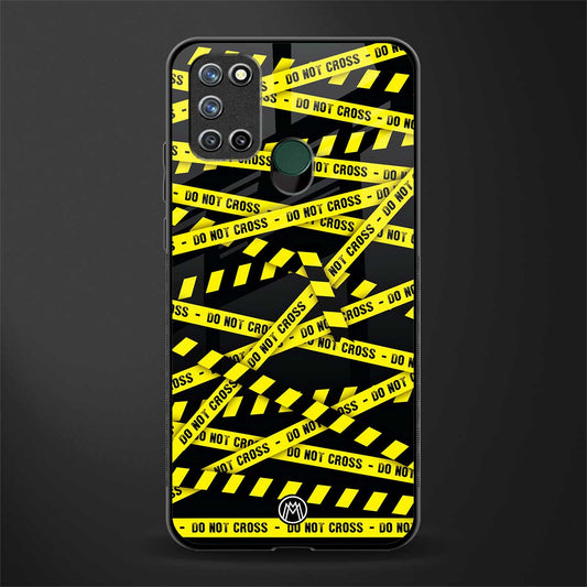 do not cross warning glass case for realme 7i image