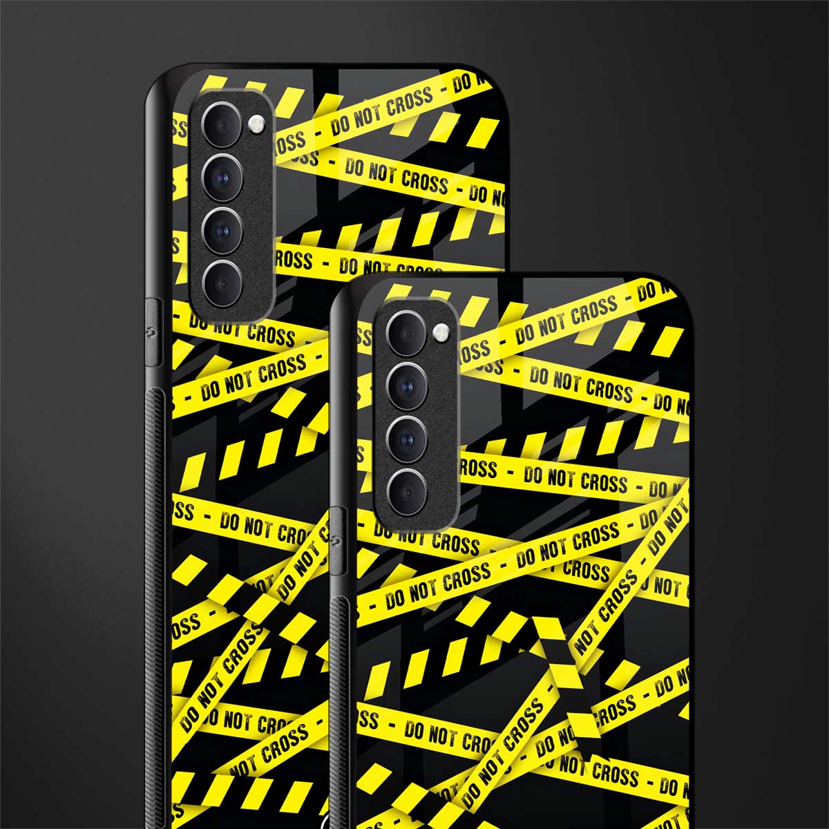 do not cross warning glass case for oppo reno 4 pro image-2