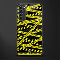 do not cross warning glass case for oppo reno 4 pro image