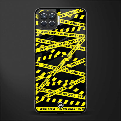do not cross warning glass case for oppo f17 pro image