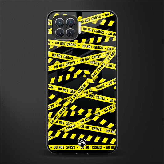 do not cross warning glass case for oppo f17 pro image