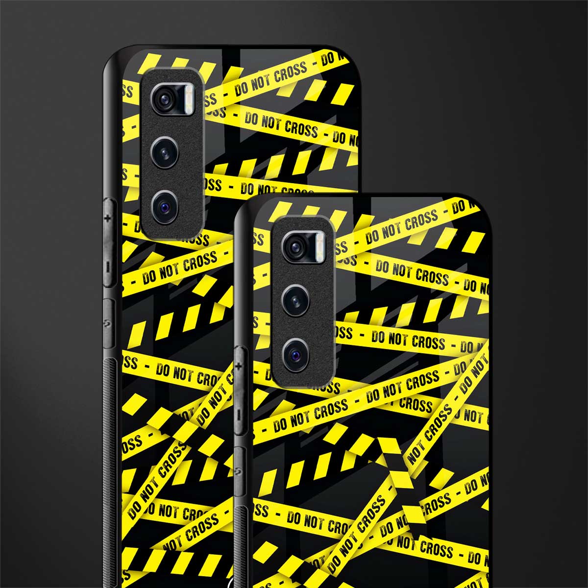 do not cross warning glass case for vivo v20 se image-2