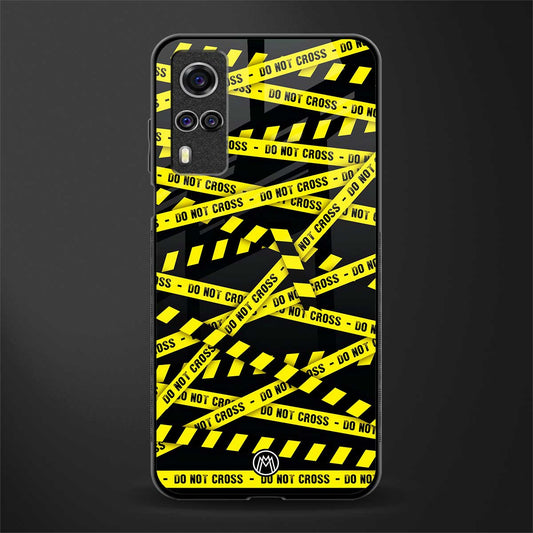 do not cross warning glass case for vivo y51 image
