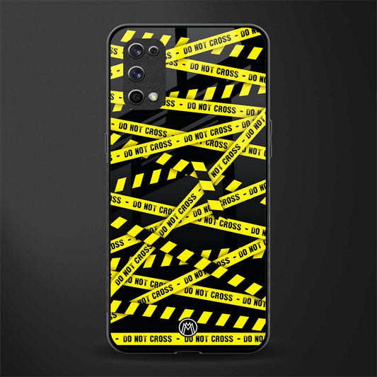 do not cross warning glass case for realme x7 pro image