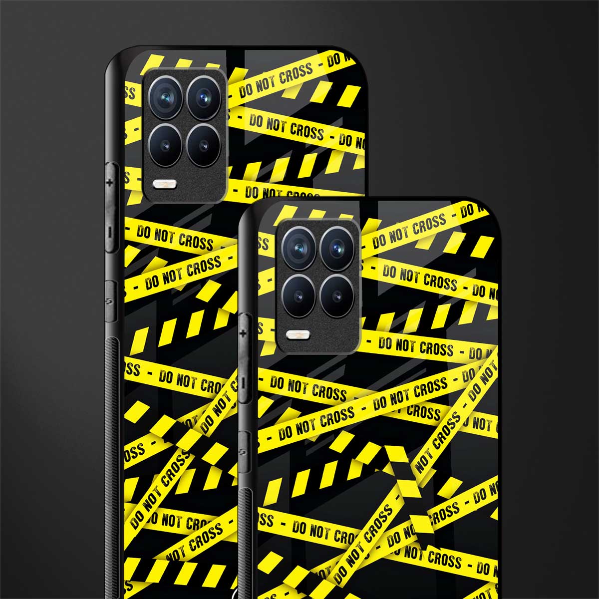 do not cross warning glass case for realme 8 pro image-2