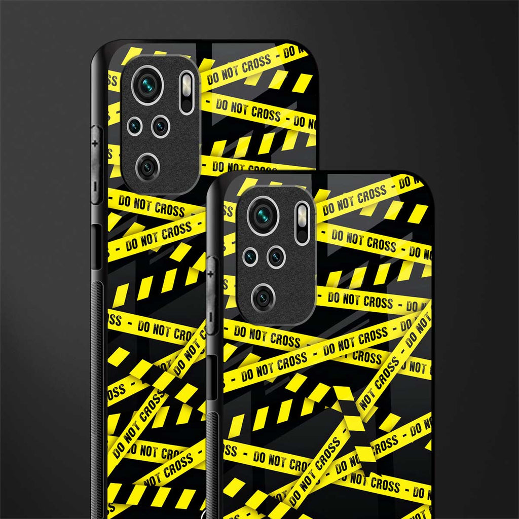 do not cross warning glass case for redmi note 10s image-2