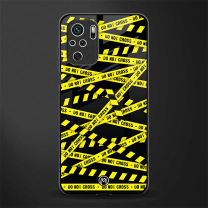 do not cross warning glass case for redmi note 10s image