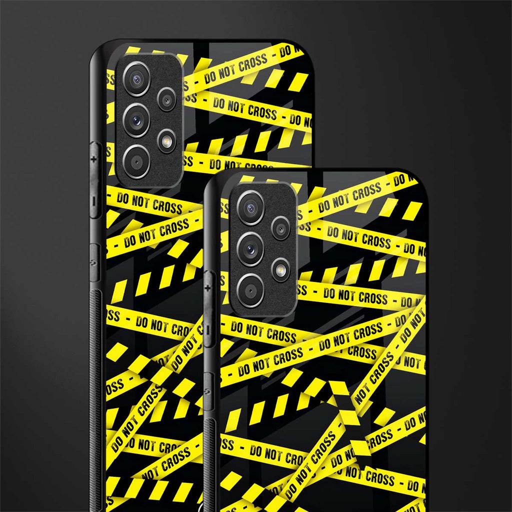 do not cross warning glass case for samsung galaxy a72 image-2