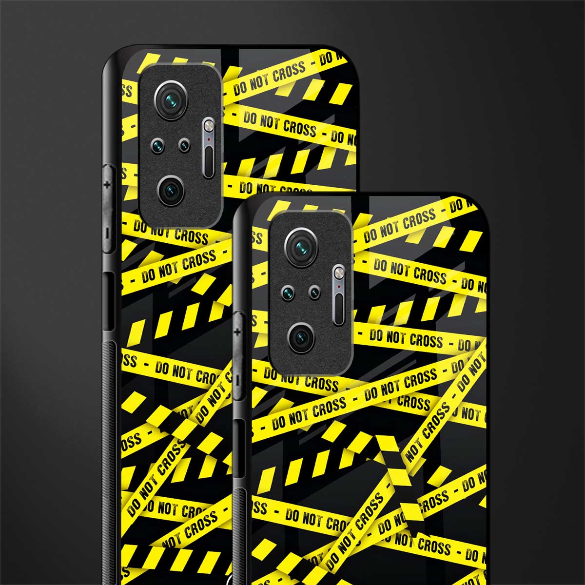 do not cross warning glass case for redmi note 10 pro image-2