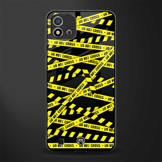 do not cross warning glass case for realme c20 image