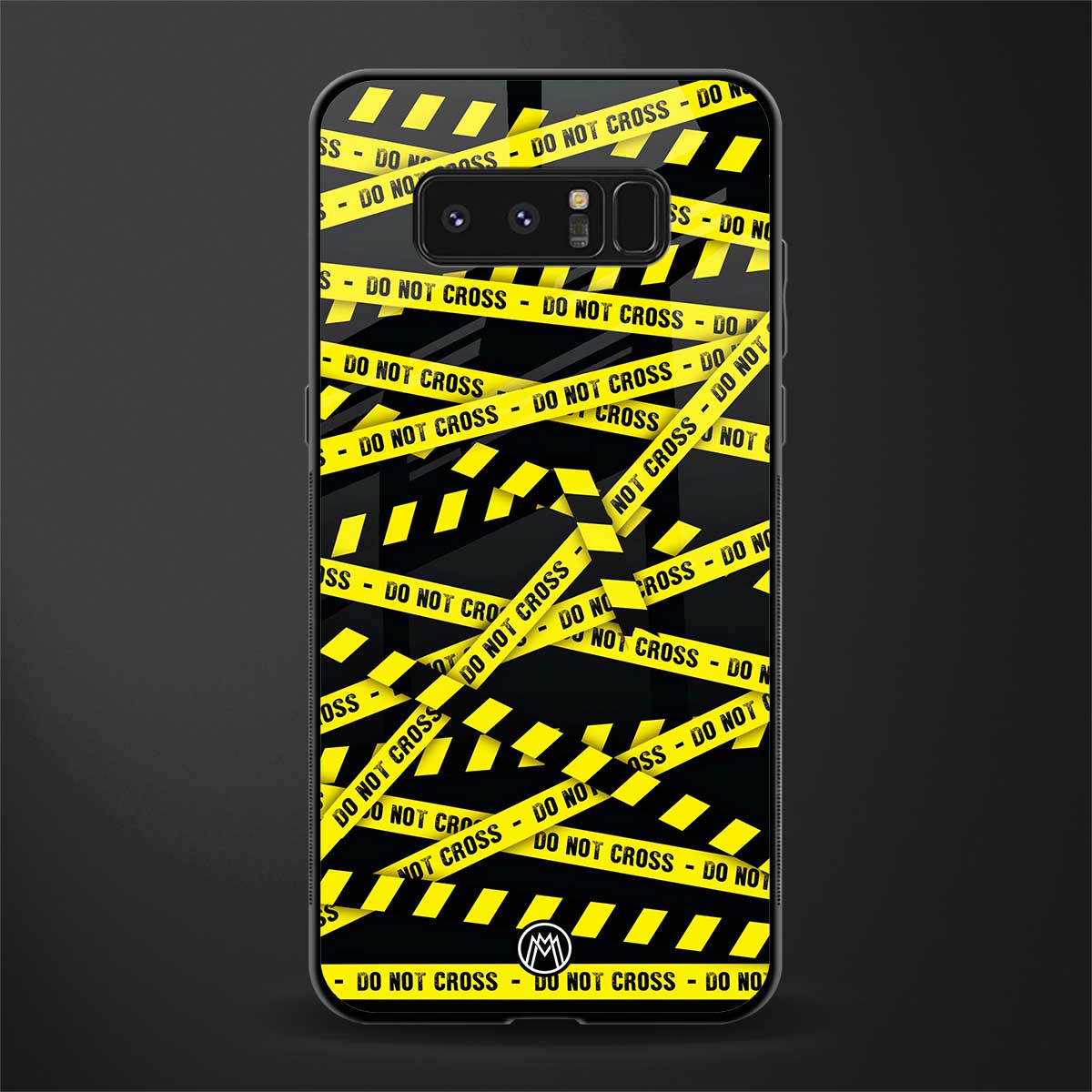 do not cross warning glass case for samsung galaxy note 8 image