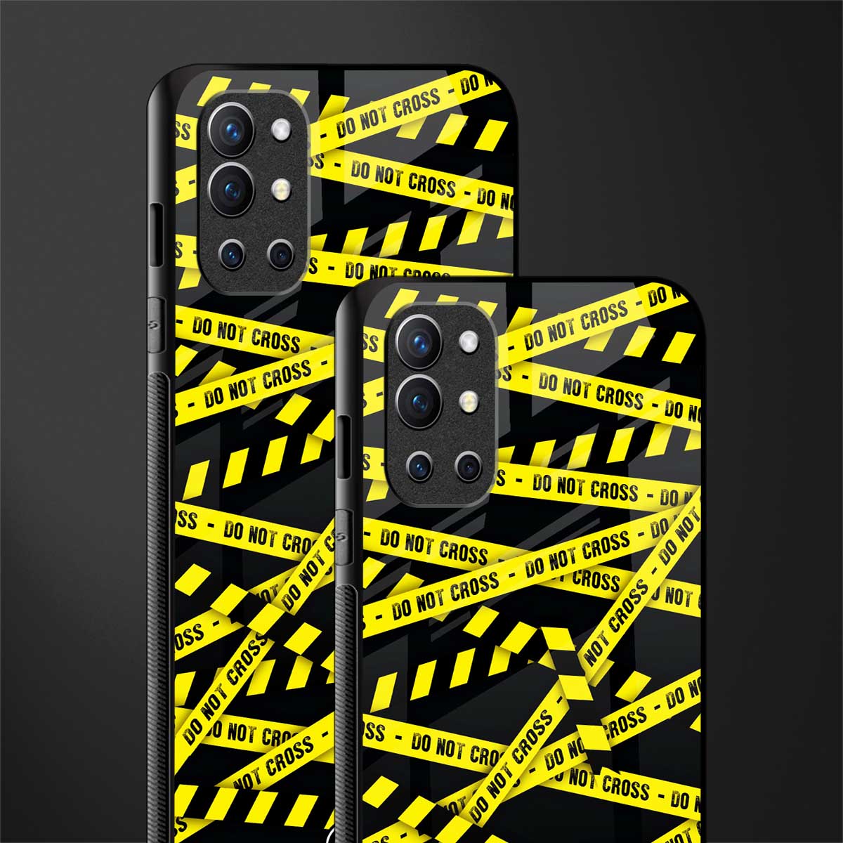 do not cross warning glass case for oneplus 9r image-2