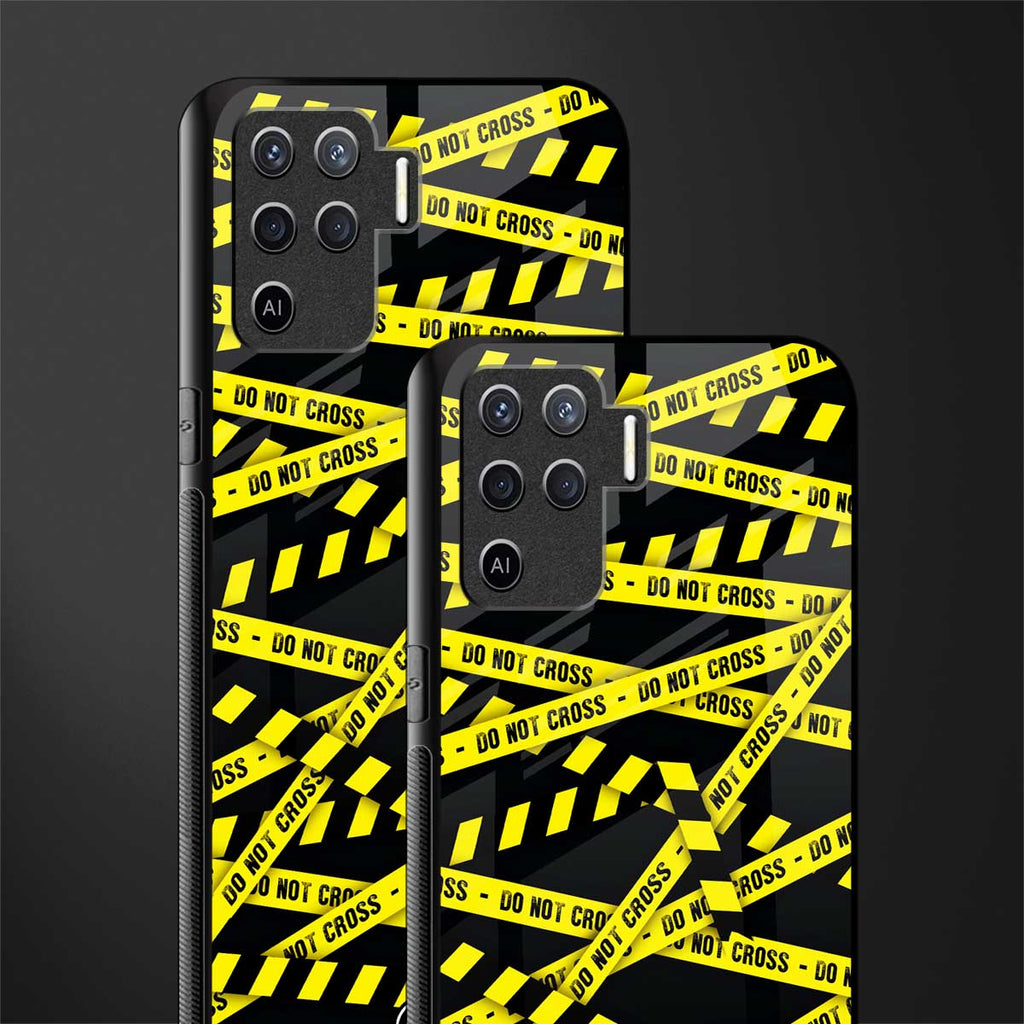 do not cross warning glass case for oppo f19 pro image-2