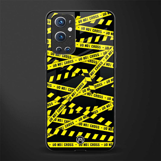 do not cross warning glass case for oneplus 9 pro image