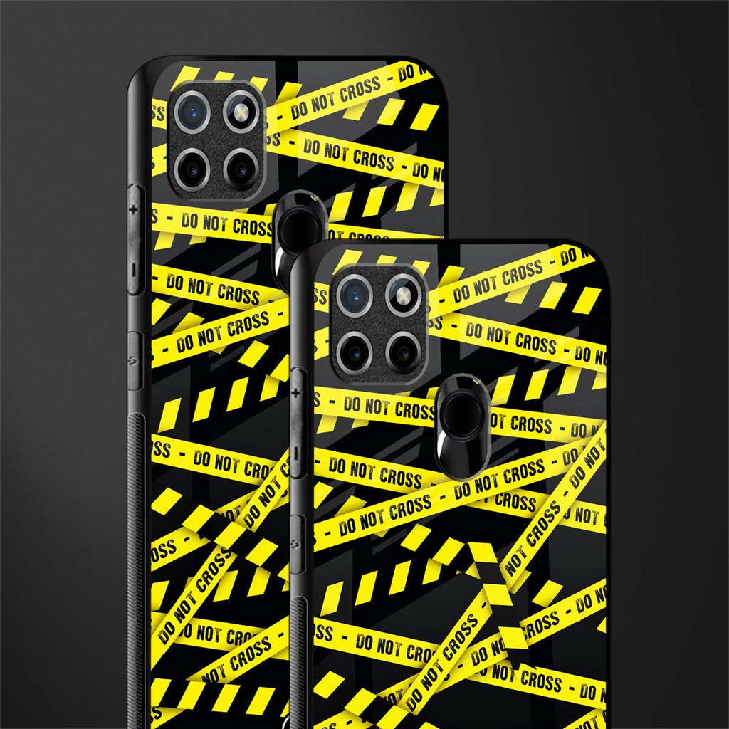 do not cross warning glass case for realme c21 image-2