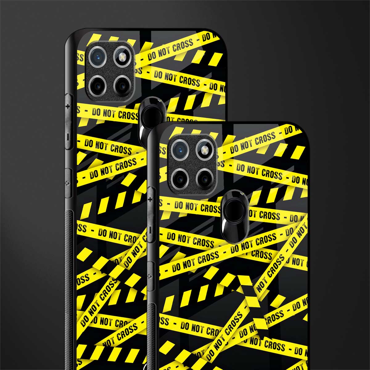 do not cross warning glass case for realme c21 image-2