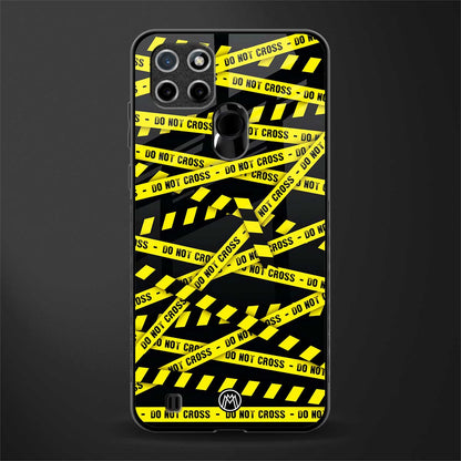 do not cross warning glass case for realme c21 image
