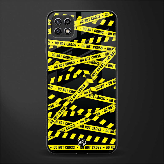 do not cross warning glass case for samsung galaxy a22 5g image