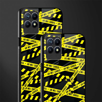 do not cross warning glass case for realme 8i image-2