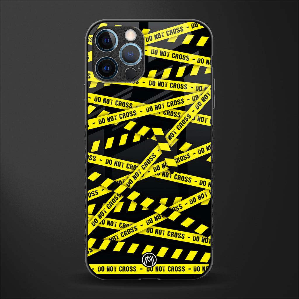 do not cross warning glass case for iphone 12 pro max image
