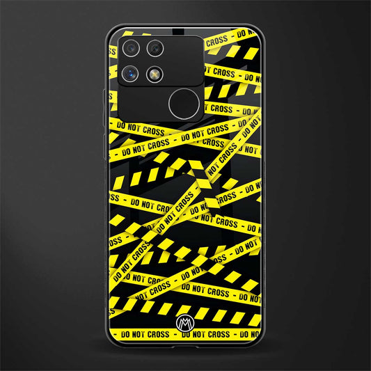 do not cross warning back phone cover | glass case for realme narzo 50a