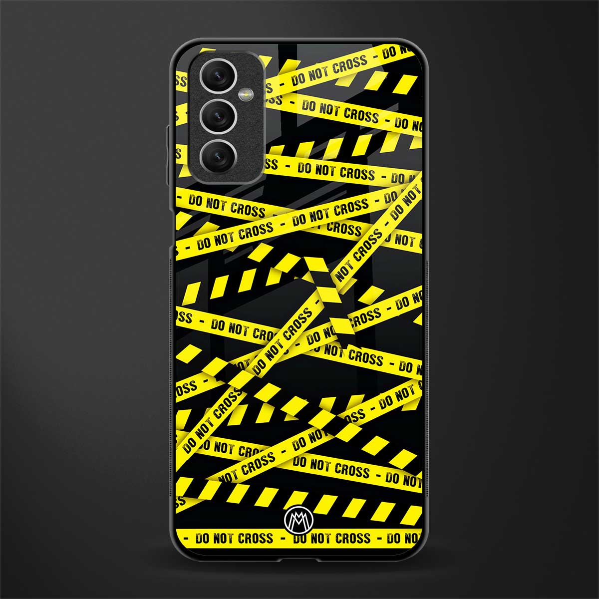 do not cross warning glass case for samsung galaxy m52 5g image