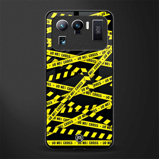 do not cross warning glass case for mi 11 ultra 5g image