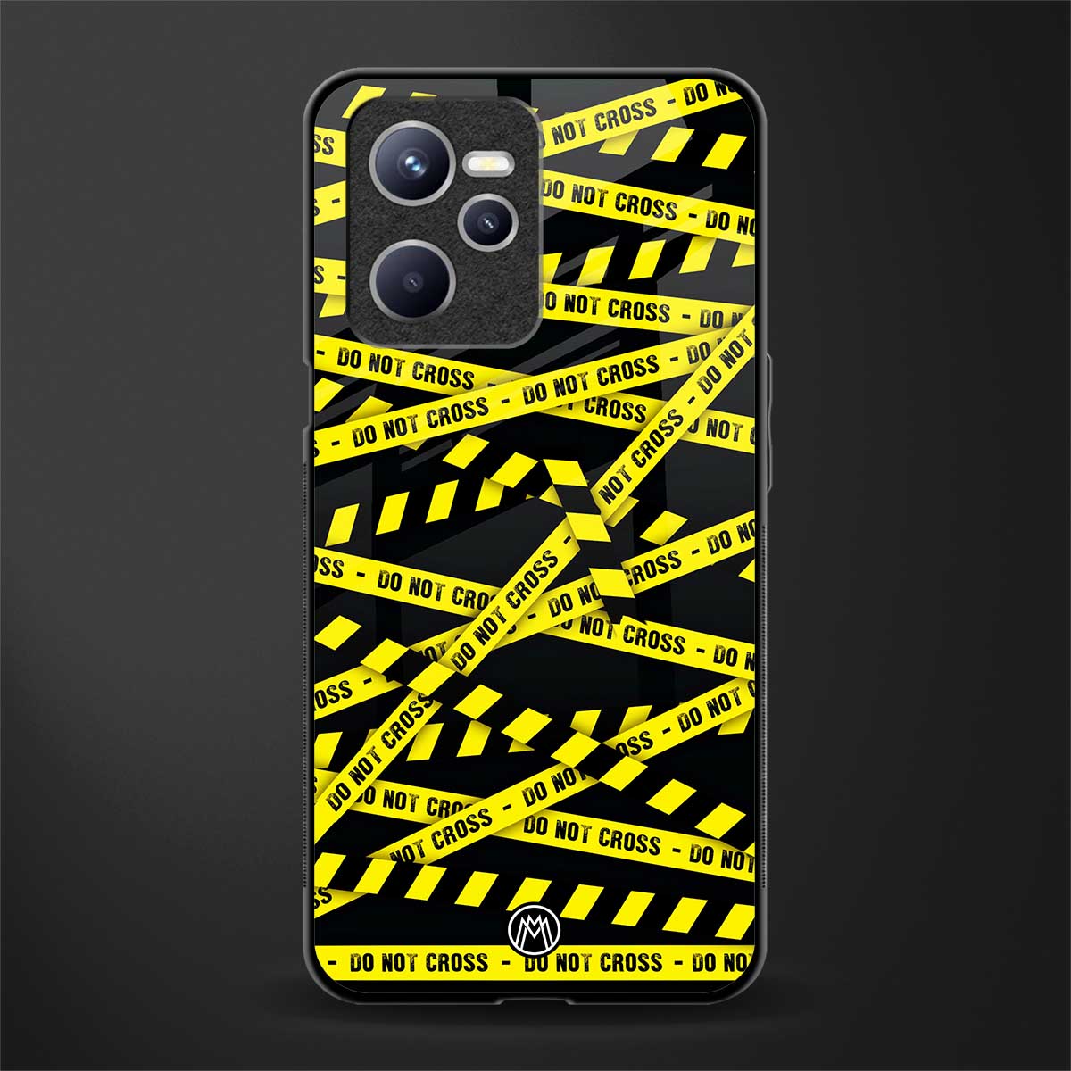 do not cross warning glass case for realme c35 image