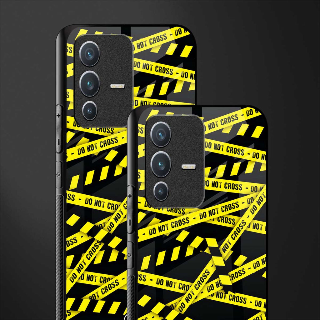 do not cross warning glass case for vivo v23 5g image-2