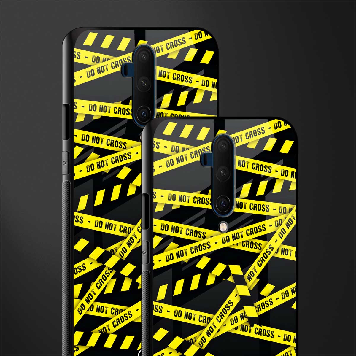 do not cross warning glass case for oneplus 7t pro image-2