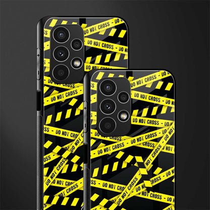 do not cross warning back phone cover | glass case for samsung galaxy a13 4g